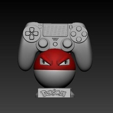 Unterstützung ps4 Pokémon Steuerung abspielen 4 Stand Spiele Video Zuhause Haus Spielzeug 3d print model - Mito3D