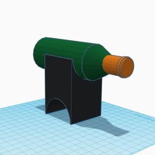 suporte gama bouteille vin a casa vinho de maison arte baixo preço presente 3d print model - Mito3D