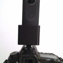 Unterstützung Ricoh Theta sur griffe Blitz Reflex 360 Kamera 3d print model - Mito3D