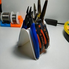 support small tweezers tool base clamp plier organizer 3d print model - Mito3D