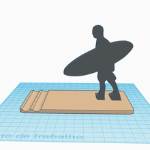 support smartphone surf water surfing board cell phone 3d print model - Mito3D