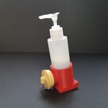 support soap bottle holder kitchen wash washing 3d print model - Mito3D