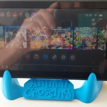 suporte interruptor Smartphone animal cruzando Nintendo horizonte 3d print model - Mito3D