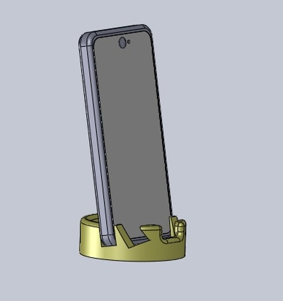 apoyo t l teléfono 2 posiciones artilugio móvil portátil ipad 3d print model - Mito3D