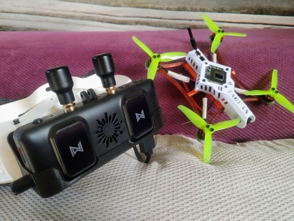 soutien escargot avatar vrx fpv hd waksnail ev 200d système drone eachine immersion 1s dji hdzéro o3 3d print model - Mito3D