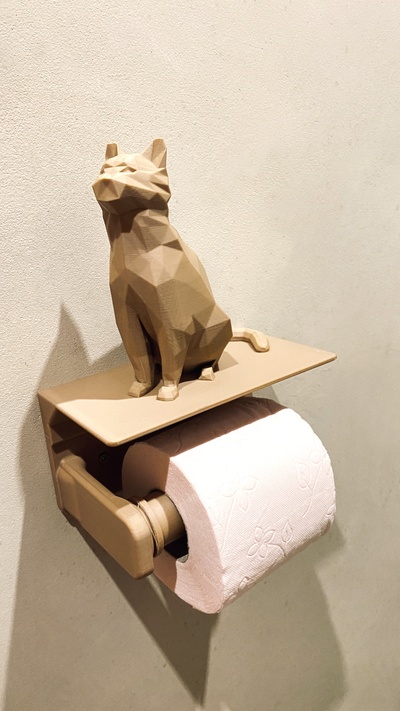 soutien wc toilette rouleau titulaire accueil maison papier rouleaux 3d print model - Mito3D