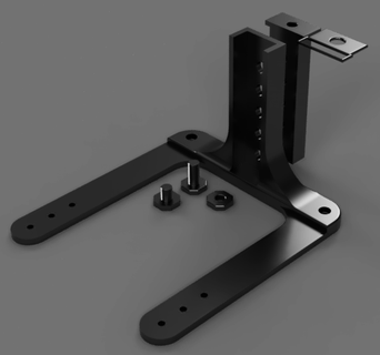 support webcam c310 pour bed d'alfawise u20 3d printing 3d print model - Mito3D