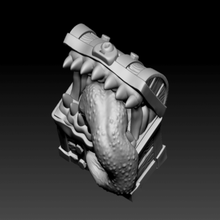 supportless chest mimic art dnd miniature monster creatures 3d print model - Mito3D