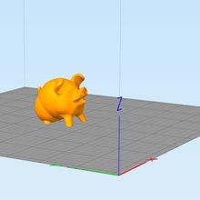supportless cute pig 3d printer test tool printing tests calibration no support funny filament cube 3d print model - Mito3D