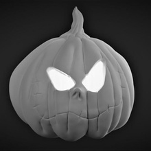 supportless samhain pumpkin art toy 3d print model - Mito3D