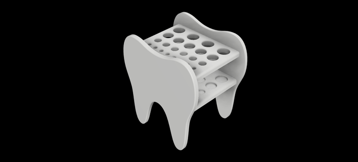 apoia dental instrumentos suporte odontológico dentista odontologia escritório 3d print model - Mito3D