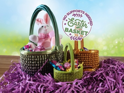 apoya Pascua Resurrección cesta decoración 3d print model - Mito3D