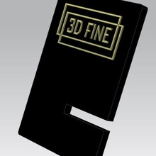 apoya teléfono 3d fine apoyo elegante llamada célula portal iphone bonito regalo 3d print model - Mito3D