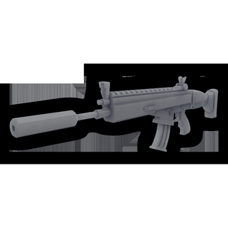 unterdrückt Angriff Gewehr 3d print model - Mito3D