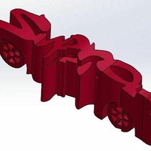 supra car logo auto modelo 3d print model - Mito3D