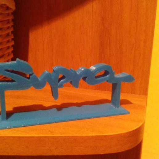 supra logo dur sanat toyota logosu 3D print model - Mito3D