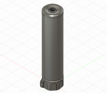 surefire socom556 suppressor airsoft silencer socom m14 dummy extension 3d print model - Mito3D