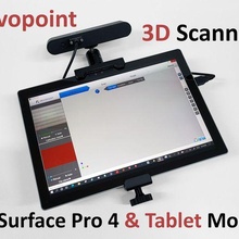 surface pro 4 & tablet mount revopoint 3d scanner gadget 3dscanner camera tripod microsoft pop revo adapter 3d print model - Mito3D