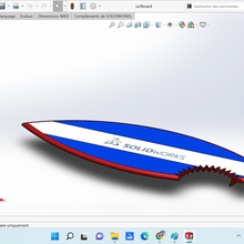 surfboard 3d print model - Mito3D