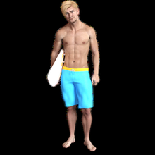 Surfer Junge 1 3d print model - Mito3D