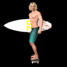 surfer boy 3 3d print model - Mito3D