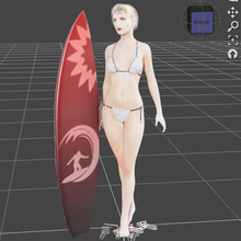 surfer girl 3d print model - Mito3D