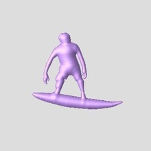 le surf la maison de décoration l'aimant les aimants surfeur mer vague 3d print model - Mito3D