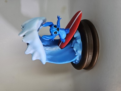 surfando Stich surfar Disney brinquedo colecionável lilo filme personagem 3d print model - Mito3D