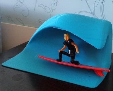 Surfseite Welle 3d print model - Mito3D