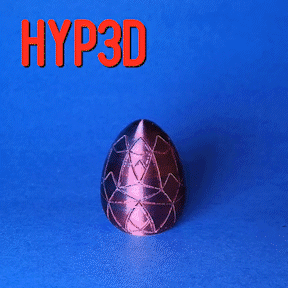 surprise easter egg breaking spring toy candy fun tricolor coextrusion hyped 3d hyp3d 3d print model - Mito3D
