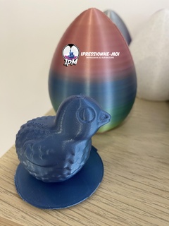 surpresa ovo pinguim coração garota frango 3d print model - Mito3D