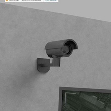 vigilância Câmera suporte dioramas jogos conjuntos 3d print model - Mito3D