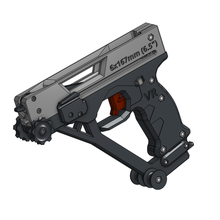 sobrevivência seta arma fogo gadget besta pistola borracha Adderini vr 3d print model - Mito3D