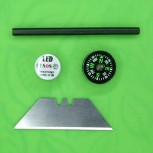 supervivencia engranaje caja artilugio aire libre cuchillo Linterna fuego inicio 3d print model - Mito3D