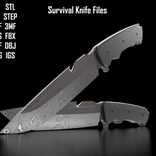 survival knife 3d print model - Mito3D