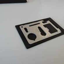 survival toolkit adaptor credit card holder tools 3d print model - Mito3D