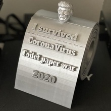 survécu coronavirus du papier toilette guerre 2020 divers D'ici à ont le de tp trump 3d print model - Mito3D