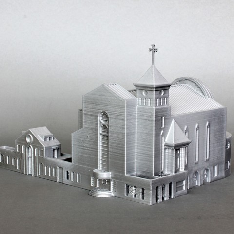 suseo catedral arquitetura 3D print model - Mito3D