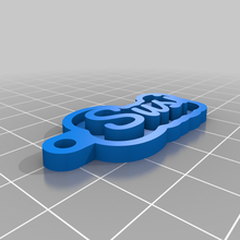 susi jewelry customized keychains 3d print model - Mito3D