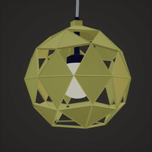 suspended chandelier home lamp lighting bulb light 3d print model - Mito3D
