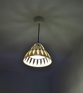suspended lamp focus bulb decoration 3d print model - Mito3D