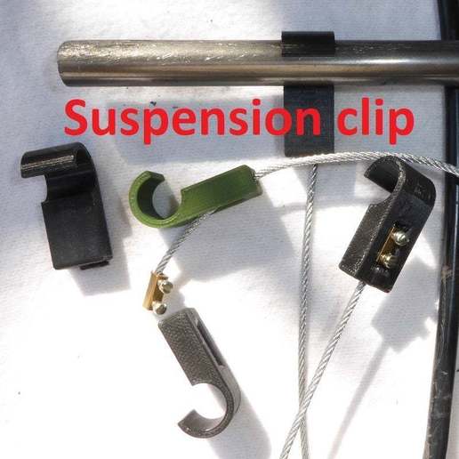 suspension clip decor 3D print model - Mito3D