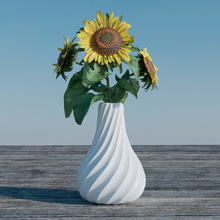 suspiro florero flor ornamento decoración textura patrón parámetro 3d print model - Mito3D
