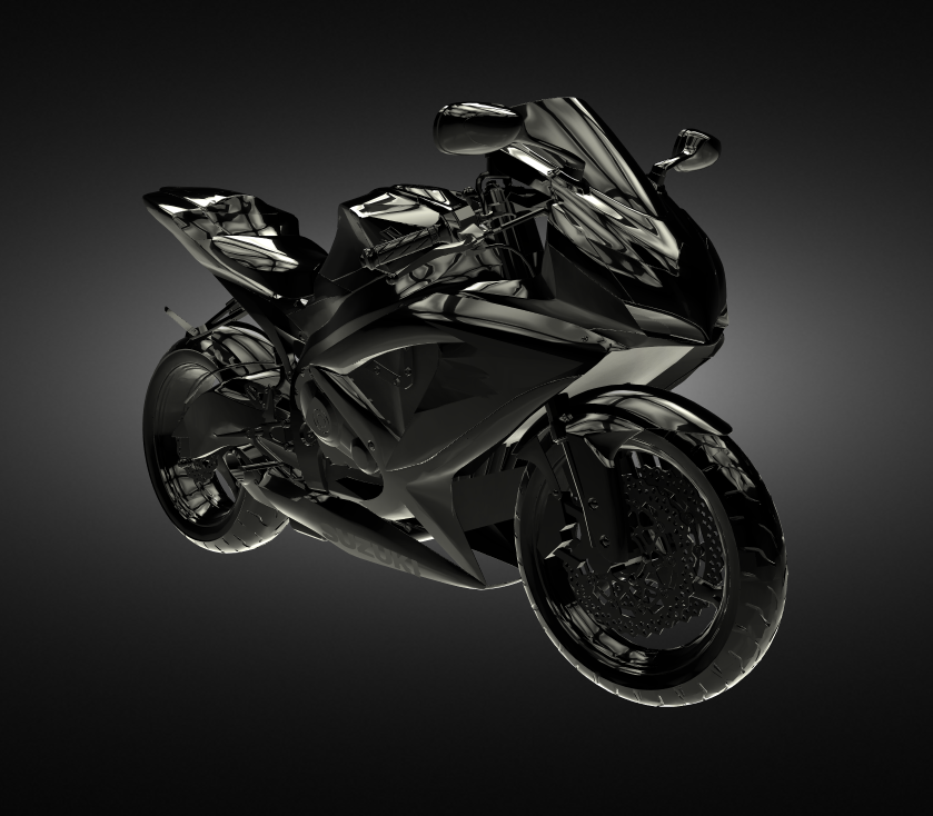 Suzuki moto 3D print model - Mito3D