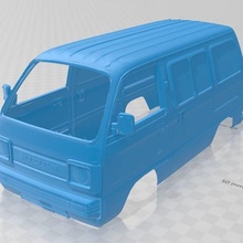 suzuki yazdırılabilir vücut van taşırlar oyun yuvası scalextric kabuk rc radyo izleme araba hobi tamiya miniz 1-10 1-32 1-18 1-24 1-14 1-12 3d print model - Mito3D