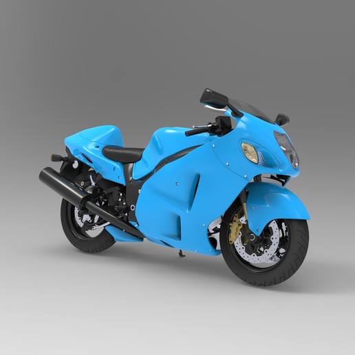 suzuki gsx1300r hayabusa sanat hız Japonya <url> n maya 3d spor superbike motosiklet yarış moto bisiklet 3D print model - Mito3D