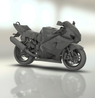 suzuki gsx1300r hayabusa gsx1300 gsx moto motocicleta bicicleta motor two wheeled veículo motociclista esporte turbo roadster helicóptero 3d print model - Mito3D