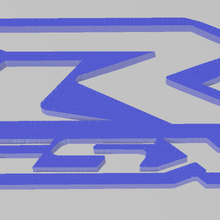 suzuki gsxr logo llavero moto gixxer 3d print model - Mito3D