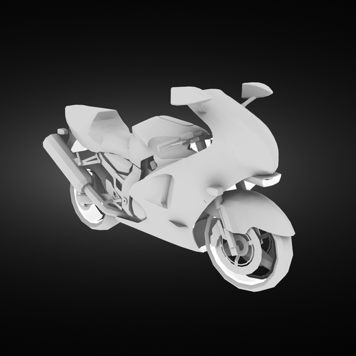 suzuki hayabusa motociclo 3D print model - Mito3D