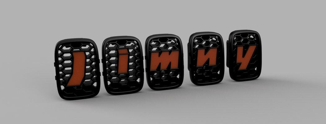 suzuki jimny grille game automotive auto cars vehicle 3d print model - Mito3D